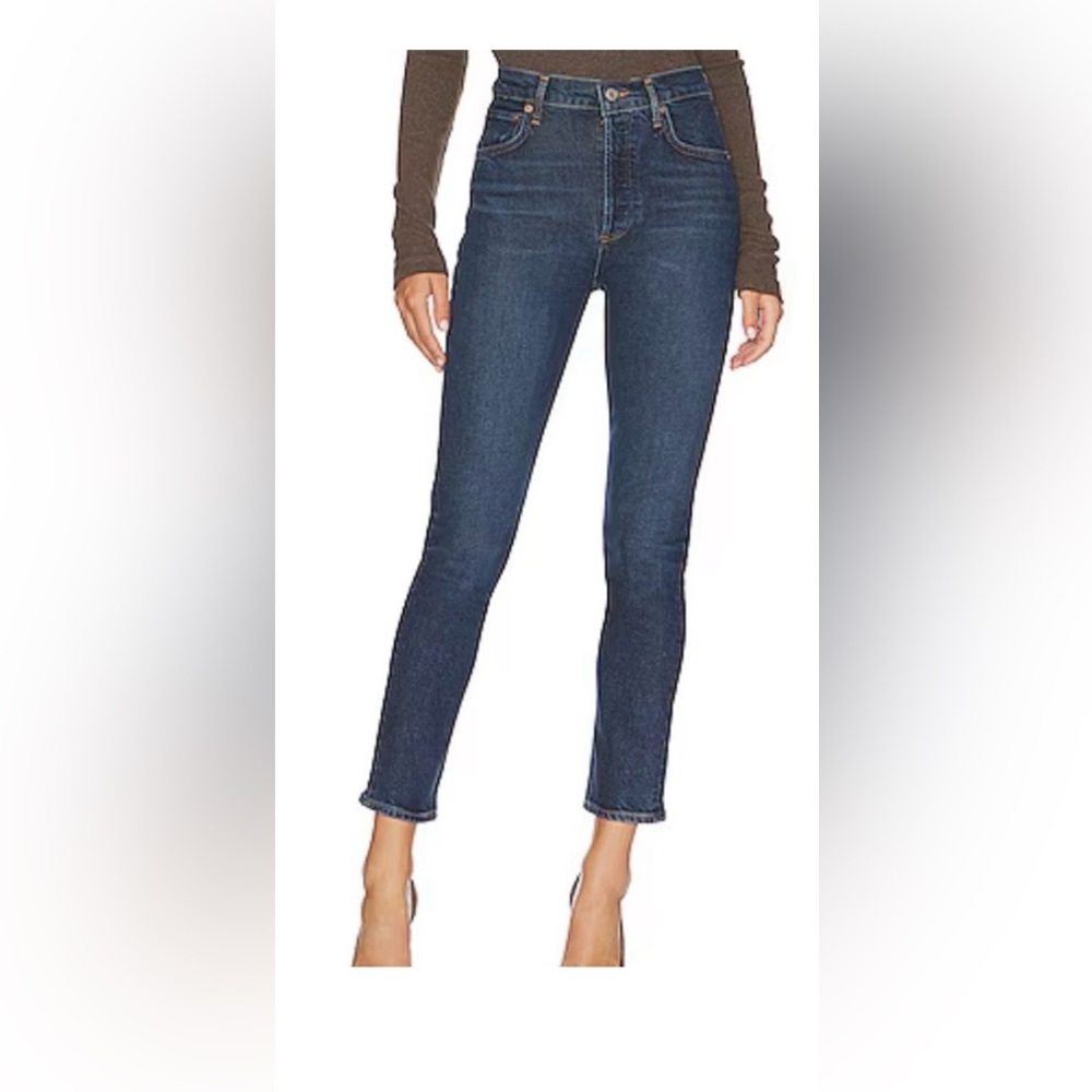AGOLDE Riley Long Jeans Size 30 Straight Leg High Rise